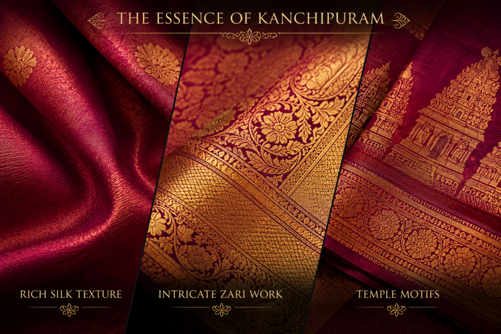  Authentic Kanchipuram silk sarees