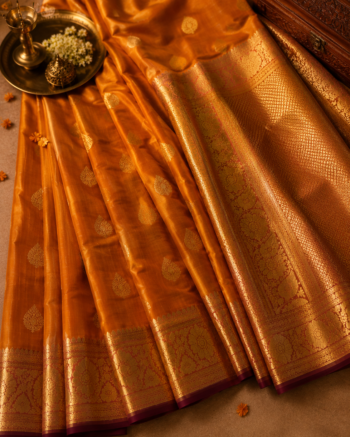 Amber Sunset Handpicked Silk — dummy placeholder image