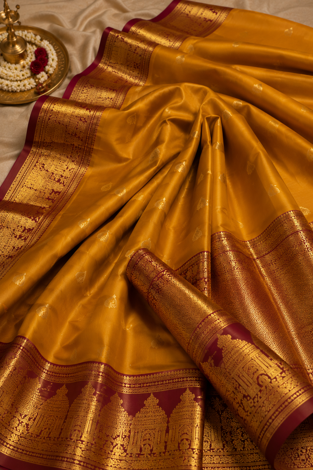 Golden Temple Border Kanjivaram — dummy placeholder image