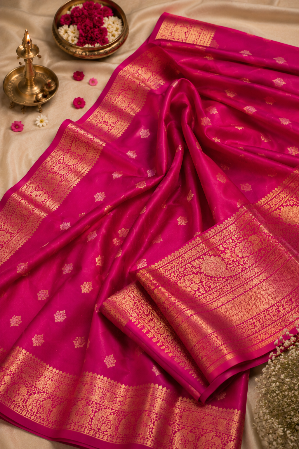 Magenta Rani Pink Pure Silk — dummy placeholder image