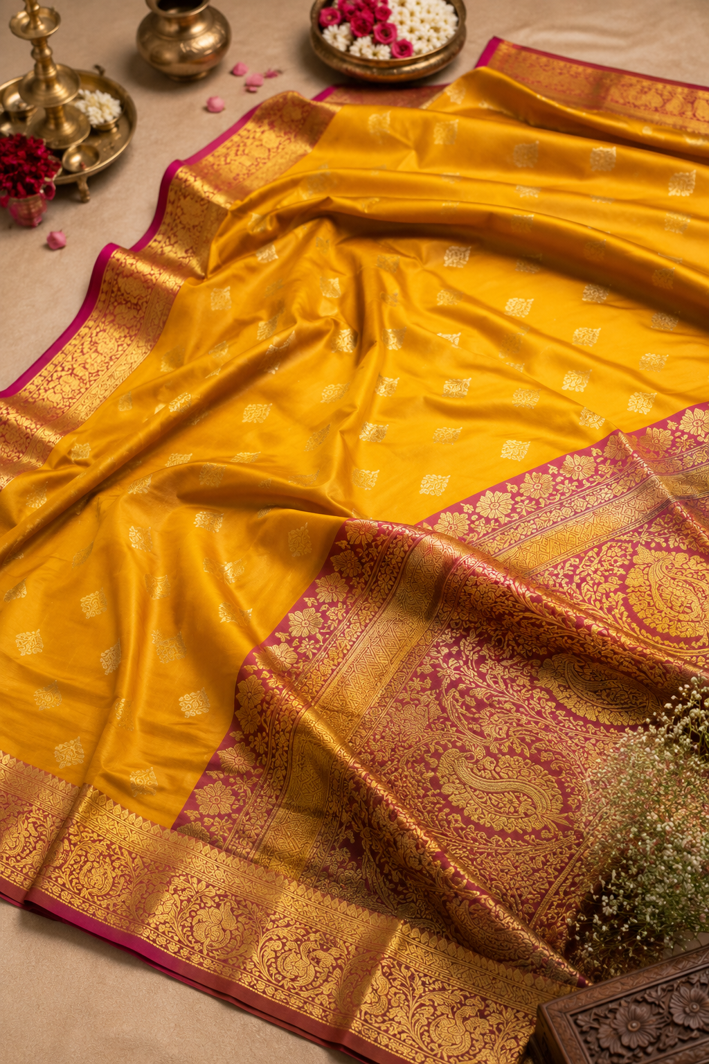 Mustard Gold Festive Silk — dummy placeholder image