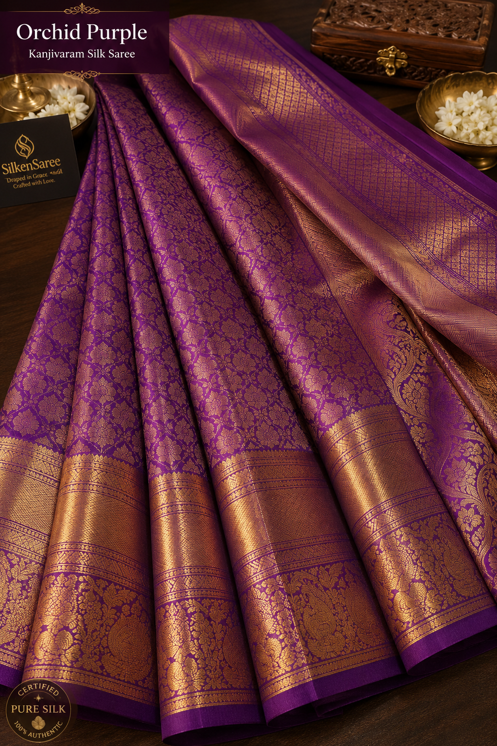 Orchid Purple Kanjivaram Silk — dummy placeholder image